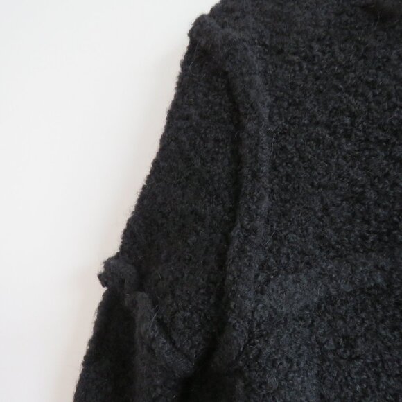 DEMOBAZA Nasma Black Knit Sweater Top Unisex Goth Ninja Futurist Utilitarian S - Picture 5 of 16